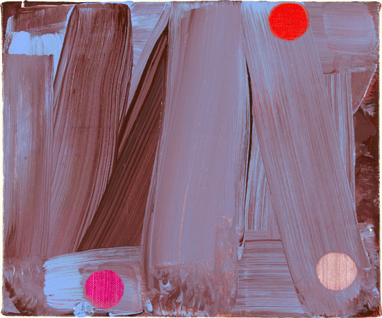 BURIED SCARLET&nbsp;&nbsp;2009&nbsp;&nbsp;26 x 31 cm&nbsp;&nbsp;Acrylic on canvas