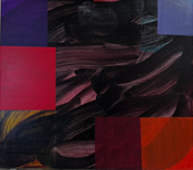 TOGETHER (Dark) 2011 & 2025  70 x 80 cm Acrylic on canvas